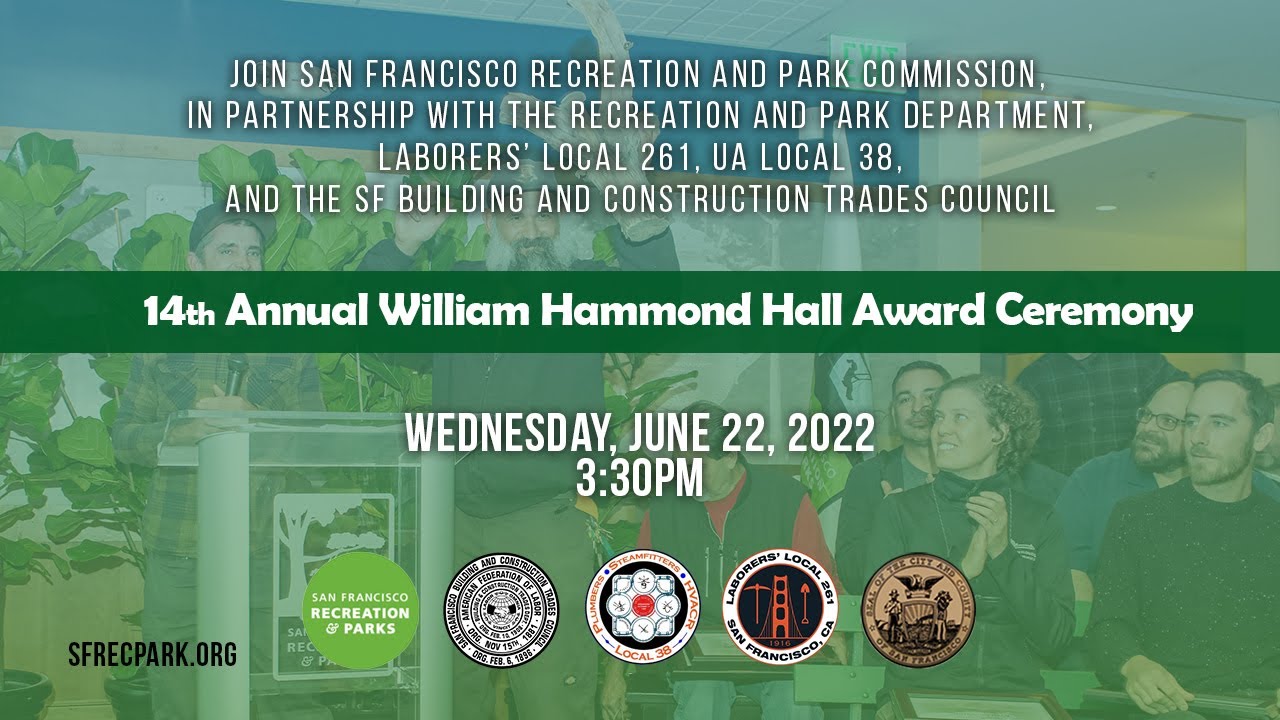 14th Annual William Hammond Hall Award Ceremony