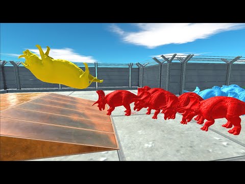 Colors Run To Get a Pig - Animal Revolt Battle Simulator Part 7