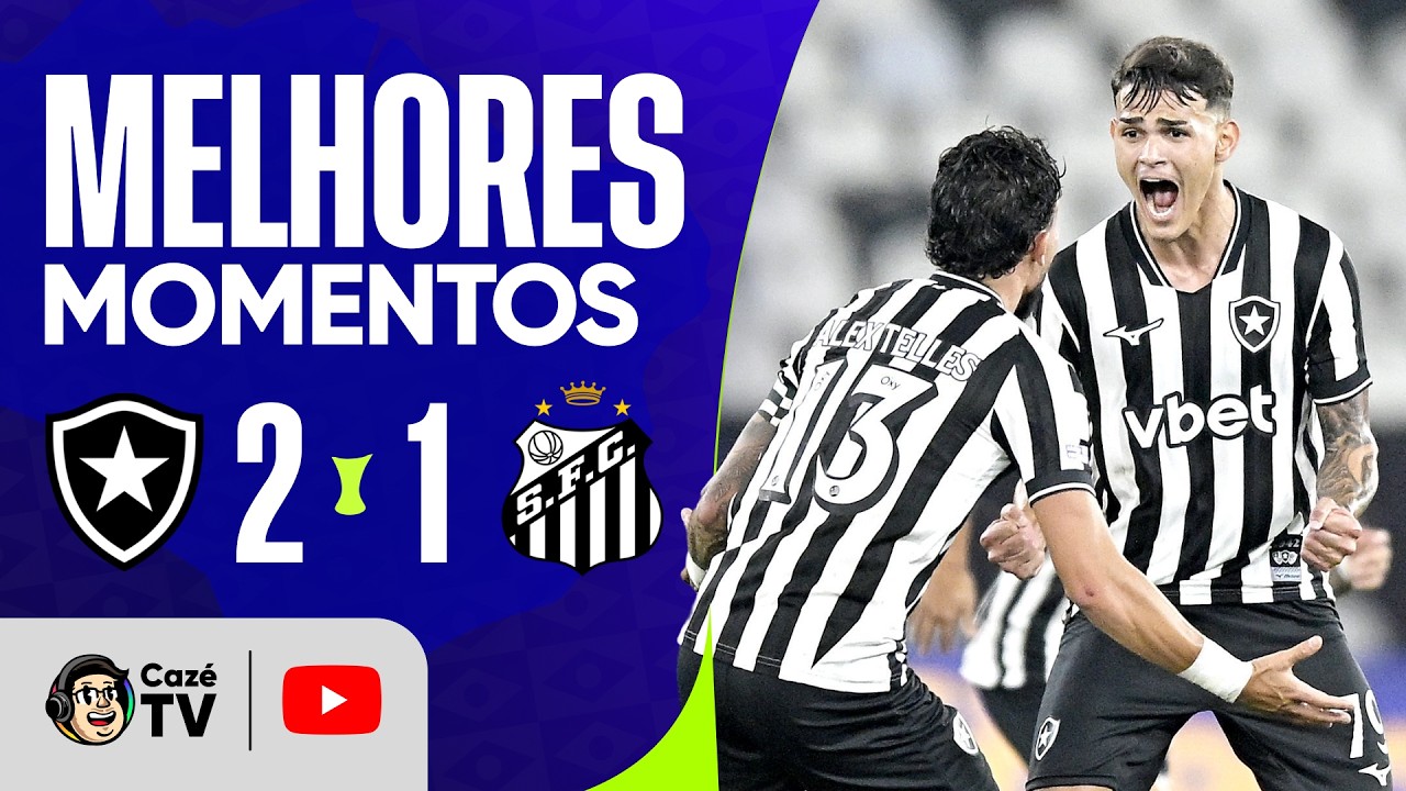 MELHORES MOMENTOS: BOTAFOGO 2 X 1 SANTOS | BRASILEIRÃO 2026 | 19ª RODADA