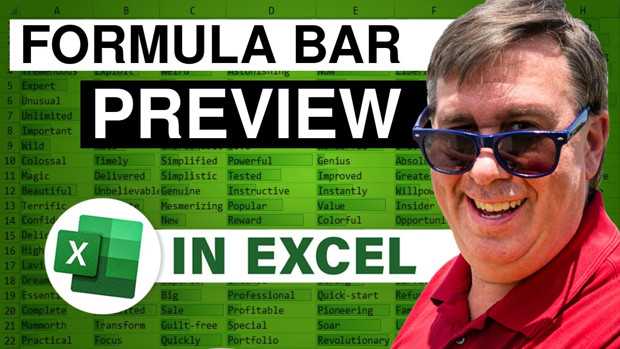 Less F9 In The Excel Formula Bar And Two Other New Features