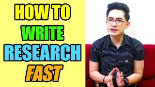 How to Write Research Paper/Thesis FAST | Research Writing Hacks/Tips | Shawn DC (School Tutorial)