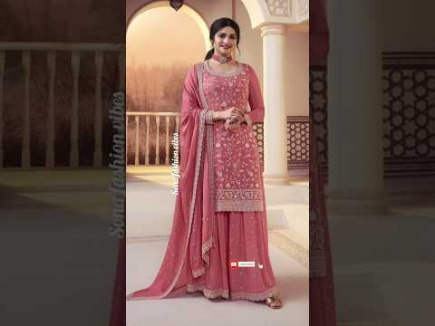 2024 trendy sharara suits design #partyweardress #sharara