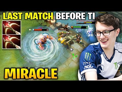 Miracle Kunkka vs W33 Ursa at Middle Lane - LAST MATCH BEFORE TI
