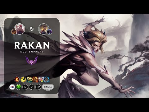 Rakan Support vs Rell - KR Master Patch 13.14