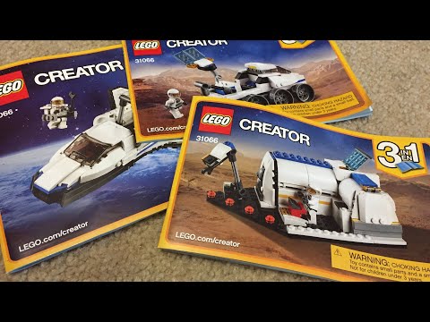 LEGO Creator 31066 Space Shuttle Explorer All Models Commentary