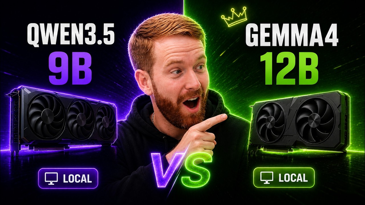 Gemma4 12B vs Qwen3.5 9B | Local Head to Head