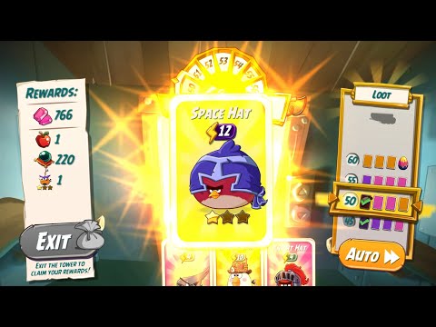 Express ticket TOWER OF FORTUNE | new space hat set | level 50 hat | angry birds 2 ab2