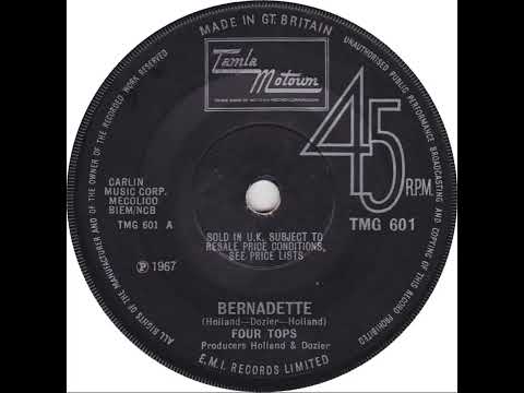 UK New Entry 1967 (97) Four Tops - Bernadette