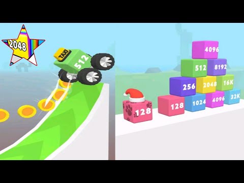 Happy Cubes 2048 🆚 Number Bullet Gameplay walkthrough android iOS