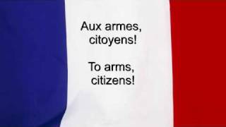 &quot;La Marseillaise&quot; - France National anthem French &amp; English lyrics