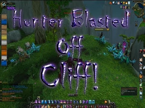Hunter Blasted Off Cliff by Druid and Shaman - PvP - MoP