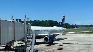 AA2932 CLT to SAV Full Flight N578UW US Airways Livery