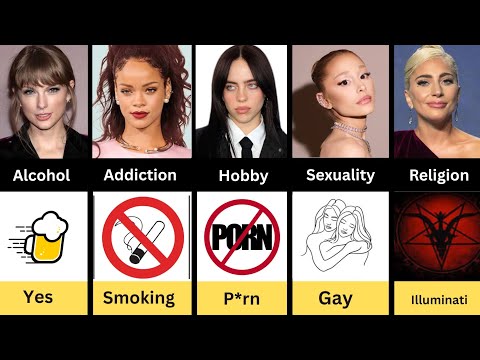 Rihanna Vs Billie ellish Vs Lady gaga Vs Taylor swift Vs Ariana Grande Comp: