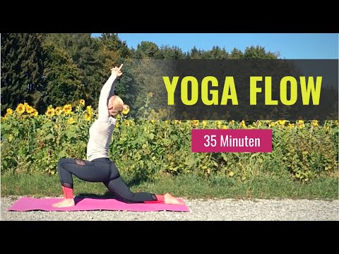 Yoga Flow 30 - 35 Min | für Anfänger | zuhause Yoga lernen * mit PDF-Plan