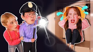 경찰아저씨와 잃어버린 동생을 찾아요!! pretend play