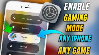 How To Enable Gaming Mode in iPhone | ( Free Fire). how to enable gaming mode in iphone | iOS 15