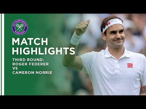 Roger Federer vs Cameron Norrie | Third Round Highlights | Wimbledon 2021