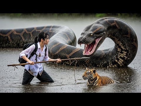 Part 15 - A Girl Alone Surviving In The Forest – The Giant Python Showdown in the Swamp