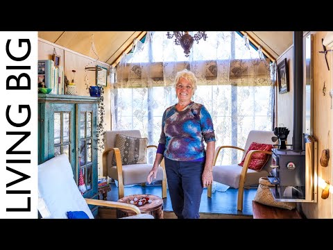 Wunderbares Tiny House und Kunststudio einer Frau