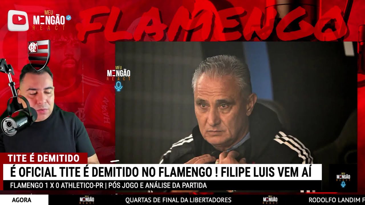 DEMISSÃO DE TITE NO FLAMENGO ! FILIPE LUIS É O NOVO TÉCNICO do MENGÃO ! REVIRAVOLTA no FLAMENGO