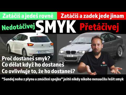 Přetáčivej a nedotáčivej smyk - jak fungujou? Proč je dostáváš a jak se zachovat?