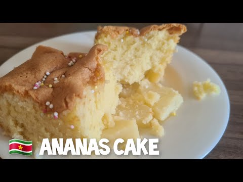 Surinaamse ananas cake recept |Surinamese pineapple cake|