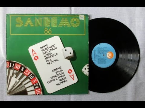 TUTTO SANREMO 1986 - UNO SULL'ALTRO - CANTA MARCO ARMANI - 25^ -