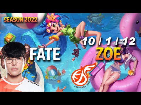 KDF FATE ZOE vs RYZE Mid - KR Ranked