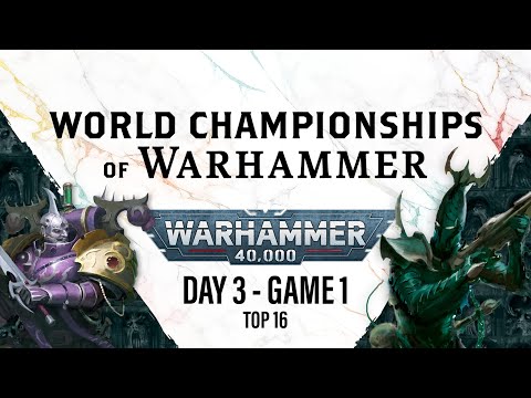 Warhammer 40,000 - Top 16 - World Championships of Warhammer: Emperor's Children vs. Drukhari