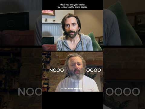 Dress to impress 😂 #davidtennant  #staged #michaelsheen #goodomens #youtube #funny #shorts #explore