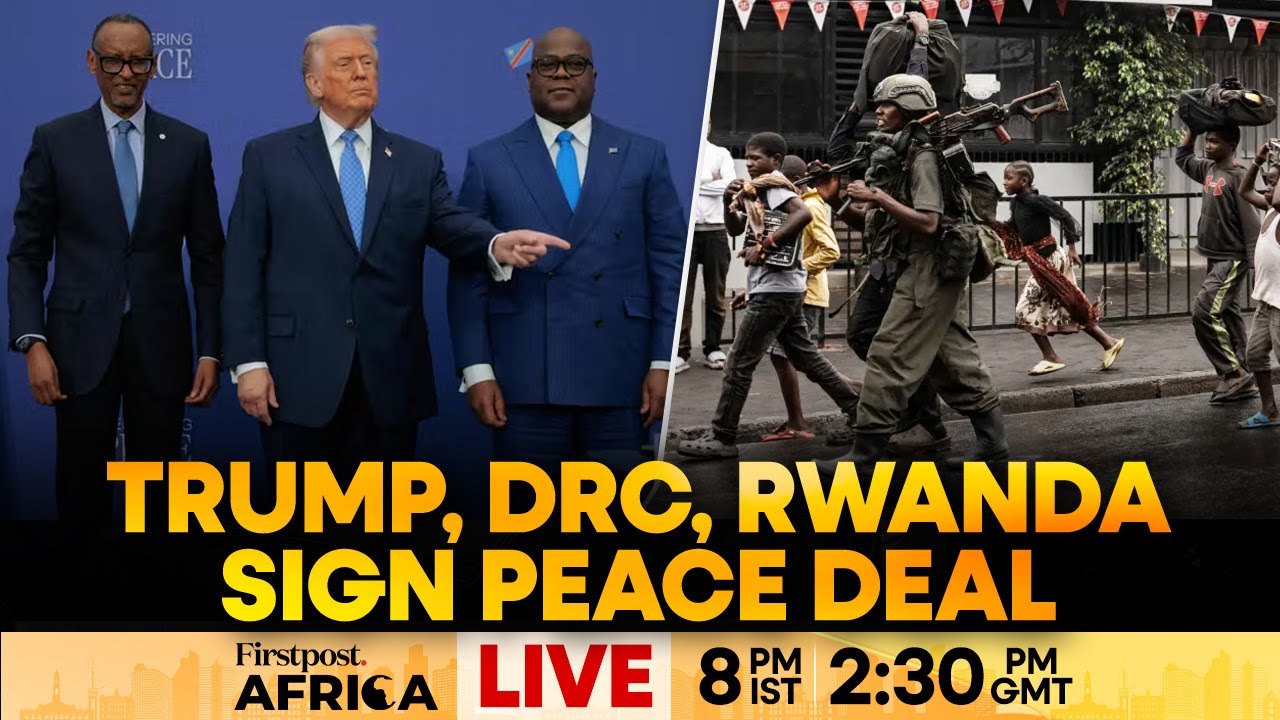 LIVE: Trump, Rwanda & DRC Leaders Sign Peace Deal As Violence Continues | Firstpost Africa | N18G