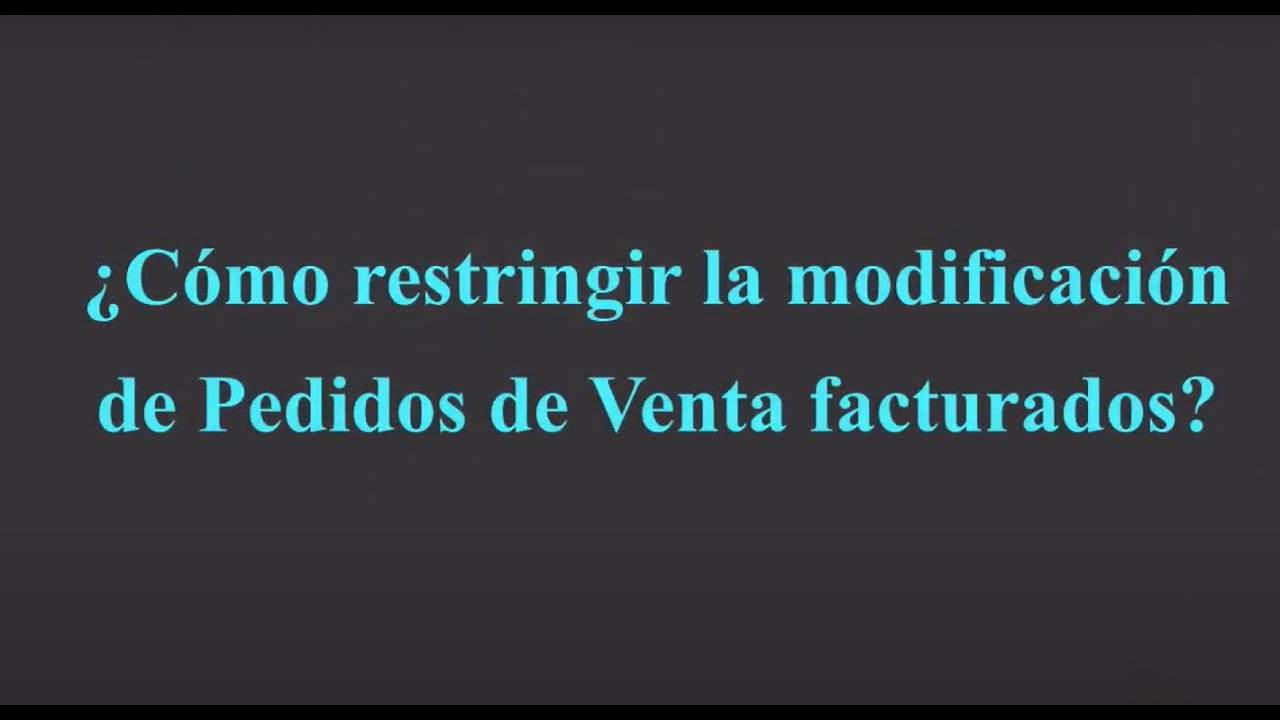 How To | SIGAFAT - Restringir edición de pedidos facturados #TOTVS_Backoffice_MI_Linha_Protheus