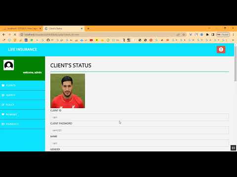 Insurance Information System in PHP Application Projects