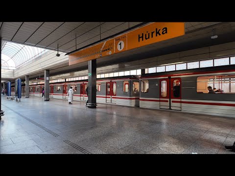 Czech Republic, Prague, Hůrka Metro Station