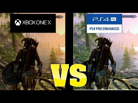 Elder Scrolls V Skyrim: Graphics Comparison Xbox One X Vs PS4 Pro