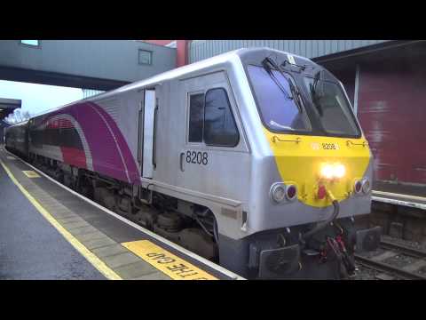 NIR 201 Class loco 208 + Enterprise Train - Belfast Central 6/1/16