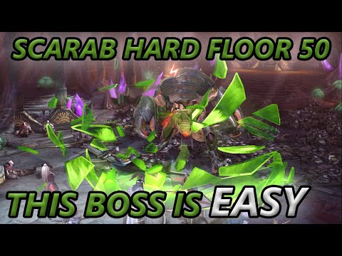 HOW TO BEAT THE SCARAB KING | HARD FLOOR 50 | Raid: Shadow Legends Progression Guide