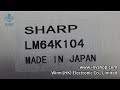 LM64K104 SHARP original and compatible lcd display 7.2"