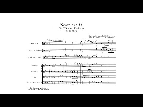 Mozart: Flute Concerto No. 1 in G major, K. 313/285c (with Score)