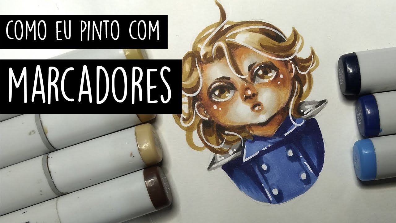 Como colorir com marcadores