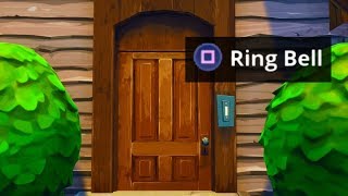ring the doorbell of a house with an opponent inside in different matches - ring a doorbell fortnite