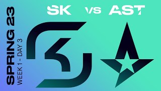 LEC Spring Split 2023 - W1D3 - SK vs AST