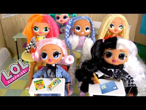 LOL OMG Doll Family First Day of School New Student Morning Routine