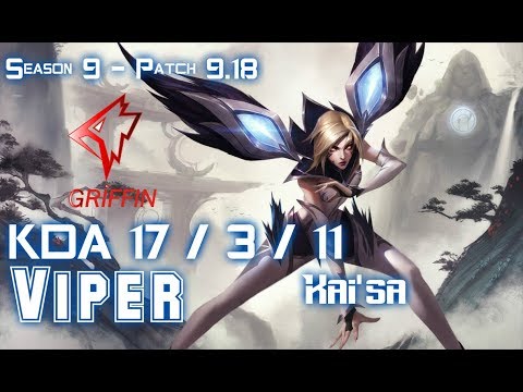 GRF Viper KAI'SA vs KOG'MAW ADC - Patch 9.18 KR Ranked