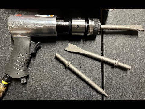Ingersoll Rand 114GQC Air Hammer - 3 PC Chisel Set, Compact, Taper Punch, Panel Cutter, Flat Chisel