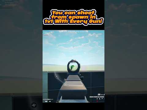 You can shoot from spawn in 1v1 With Every Gun! #fortnite #1v1witheverygun #glitch #secret #creative