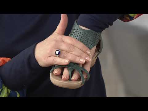 Earth Leather Perforated Wedges - Pisa Olea on QVC