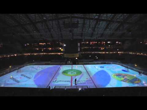 #bärnrockt-Lichtshow vor dem Playoff-Heimspiel SC Bern vs. ZSC Lions