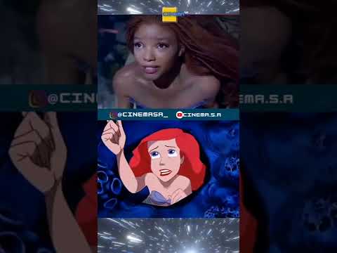 Pequena sereia 1989 vs 2023 VFX CINEMA#shorts