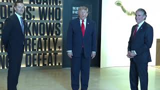 See Trump tour new Theodore Roosevelt Presidential Library in Medora, North Dakota